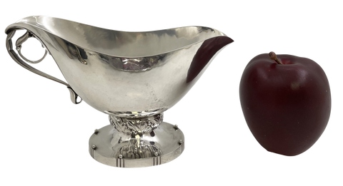 Georg Jensen Sterling Silver Serving Dish/ Sauce Boat in Blossom Pattern 177 from 1910s/20s
