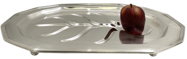 Tiffany & Co. Sterling Silver 1923 Well & Tree Platter Tray in Art Deco Style