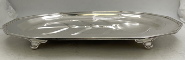 Tiffany & Co. Sterling Silver 1923 Well & Tree Platter Tray in Art Deco Style