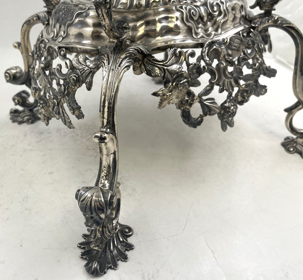 R. Calderwood Sterling Silver Epergne Centerpiece from Mid-18th Century