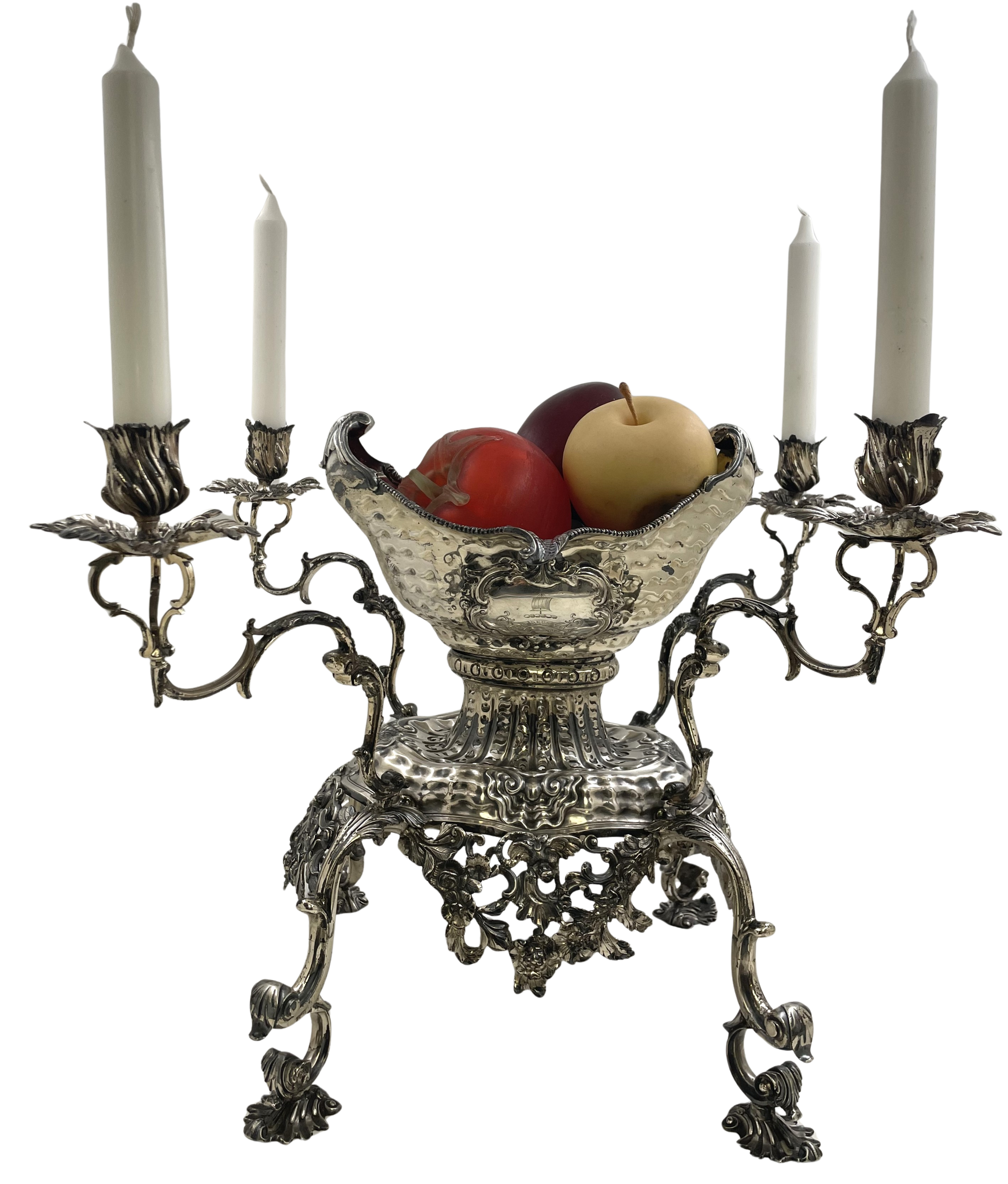 R. Calderwood Sterling Silver Epergne Centerpiece from Mid-18th Century