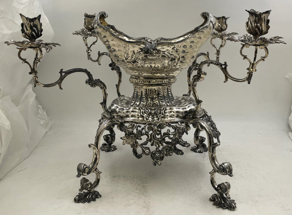 R. Calderwood Sterling Silver Epergne Centerpiece from Mid-18th Century