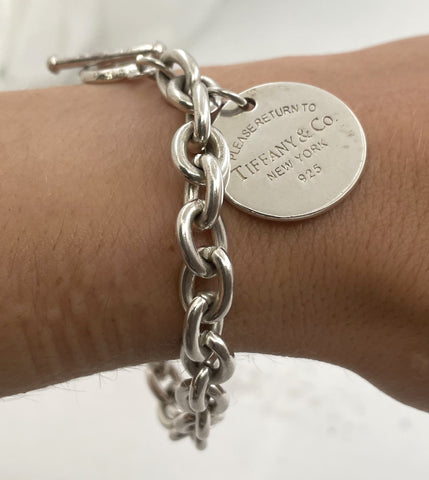 Tiffany & Co. Sterling Silver Please Return to Tiffany Bracelet