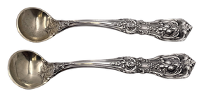 Reed & Barton Pair of Sterling Silver Salt Spoons in Francis I Pattern
