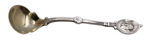 J. E. Caldwell & Co. Sterling Silver Salt Spoon in Medallion Pattern