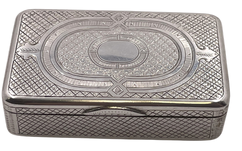 Russian Silver Snuff Box from 1872