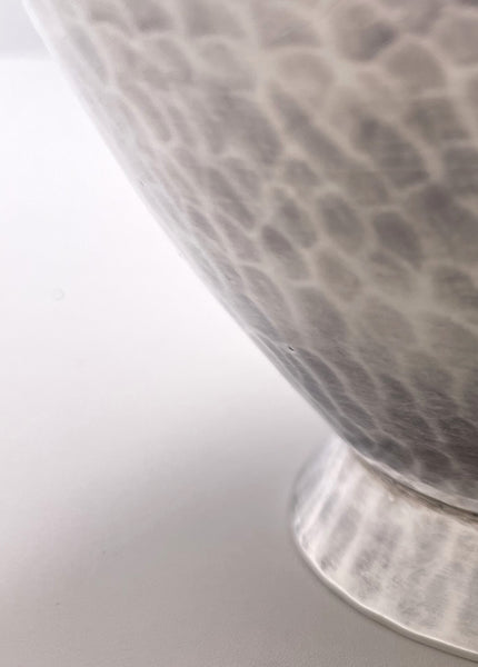 Pampaloni Sterling Silver Hammered Pitcher in Mid-Century Modern Jensen/Lalaounis Style