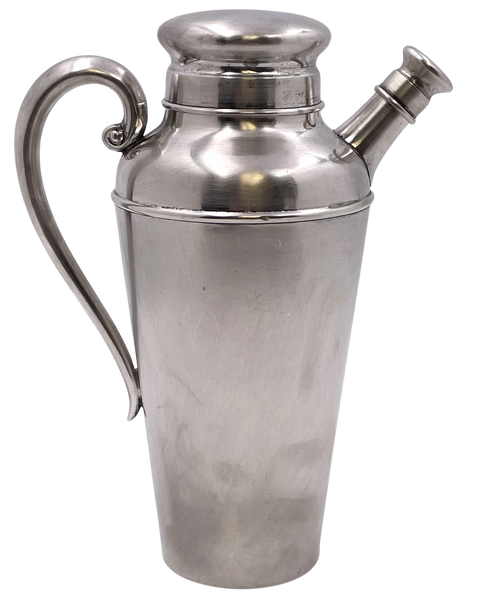 S. Kirk & Son Sterling Silver Cocktail Shaker in Mid-Century Modern Style