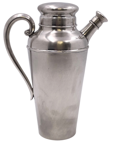 S. Kirk & Son Sterling Silver Cocktail Shaker in Mid-Century Modern Style