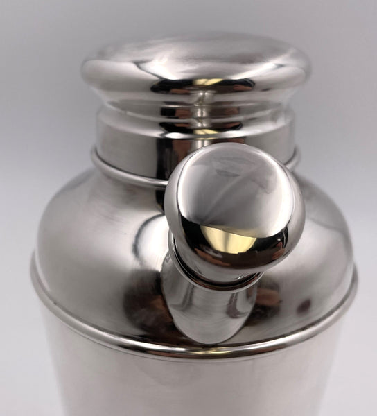 S. Kirk & Son Sterling Silver Cocktail Shaker in Mid-Century Modern Style
