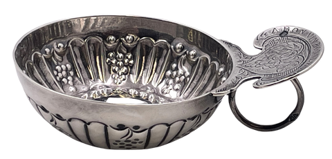 French Sterling Silver Tastevin Wine Taster from 19th Century