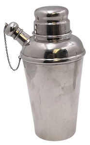 Currier & Roby Sterling Silver Cocktail Shaker in Mid-Century Modern Style