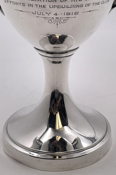 Gorham Gold and Sterling Silver 2-Handled 1915 Trophy Cup for Chattanooga Golf & Country Club