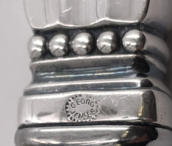 Georg Jensen Sterling Silver Bar Bottle Opener in Acorn Pattern