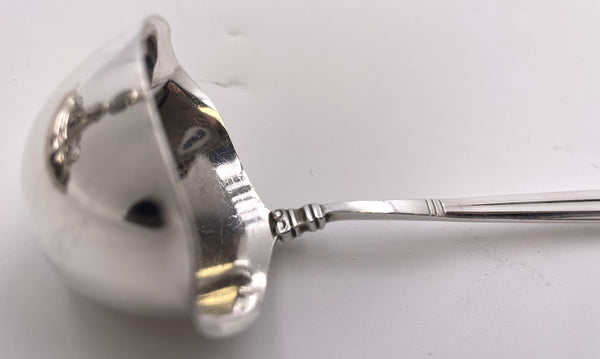 Georg Jensen Sterling Silver Cream Ladle in Acorn Pattern with Double Spout