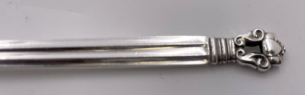 Georg Jensen Sterling Silver Cream Ladle in Acorn Pattern with Double Spout