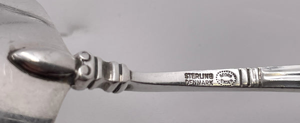 Georg Jensen Sterling Silver Cream Ladle in Acorn Pattern with Double Spout