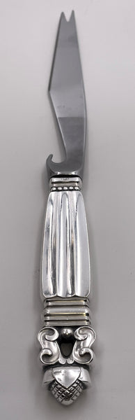 Georg Jensen Sterling Silver Bar Knife in Acorn Pattern