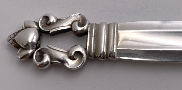 Georg Jensen Sterling Silver Mashed Potato Spoon in Acorn Pattern