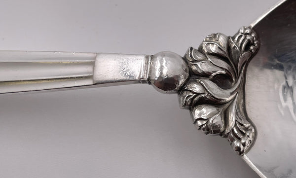 Georg Jensen Large Sterling Silver Mashed Potato Spoon in Acorn Pattern