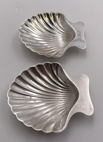 Tiffany & Co. Set of 3 Sterling Silver Shell-Shaped Dishes