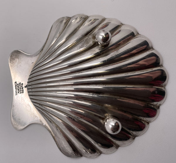 Tiffany & Co. Set of 3 Sterling Silver Shell-Shaped Dishes
