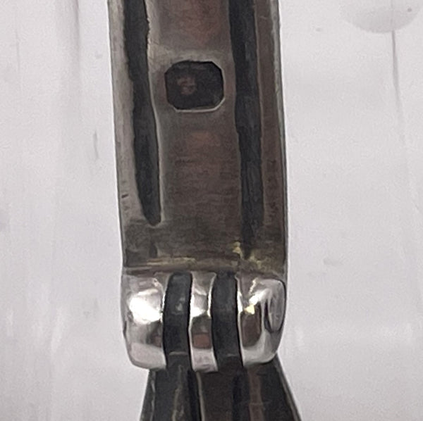 Pair of French Sterling Silver and Cut Glass Carafes/ Pitchers from Late 19th Century