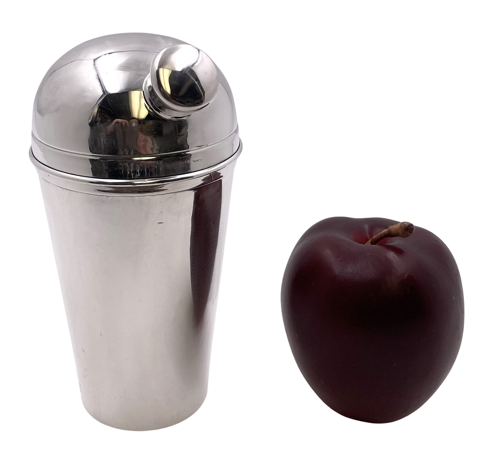 Napier Sterling Silver Cocktail Shaker in Mid-Century Modern Style