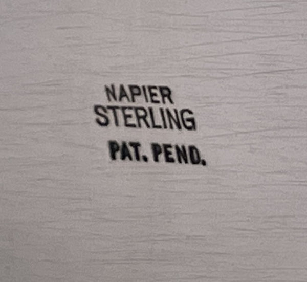 Napier Sterling Silver Cocktail Shaker in Mid-Century Modern Style