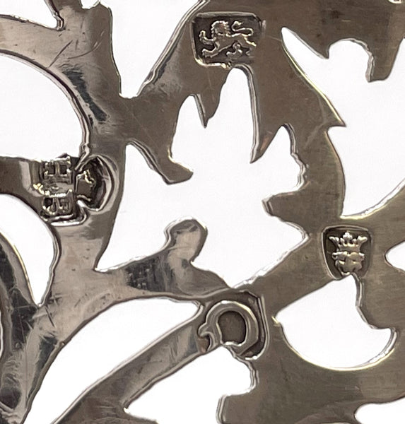 Hester Bateman(?) Sterling Silver 1770 Basket Bowl from Georgian Era