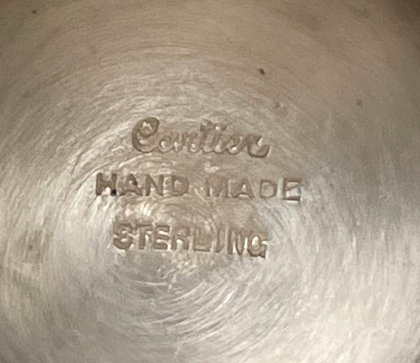 Cartier Sterling Silver Two-Handled Trophy Cup in Heavy Gage Handmade