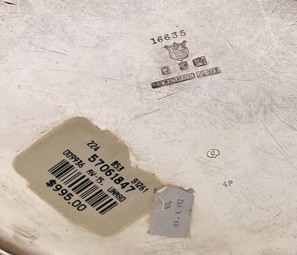 Elkington Silver Large Coffee Pot