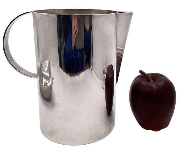Calvin Klein Silver Pitcher in Mid-Century Modern Style