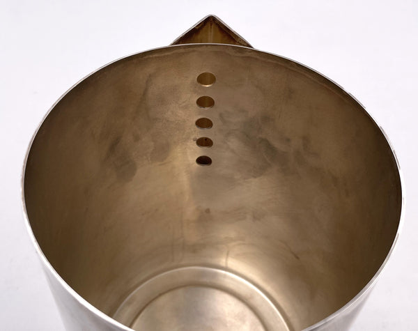 Calvin Klein Silver Pitcher in Mid-Century Modern Style