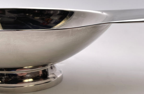 Christofle Silver Gravy Sauce Boat in Mid-Century Modern Style