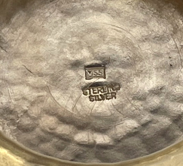 Georg Jensen Style Sterling Silver Unique Hammered Menorah