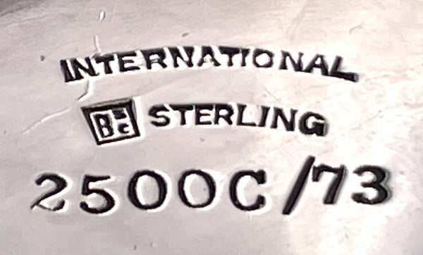 Set of 12 International Sterling Silver Goblets on Matching Tray