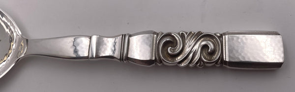 Georg Jensen Sterling Silver Salad Set in Scroll Pattern