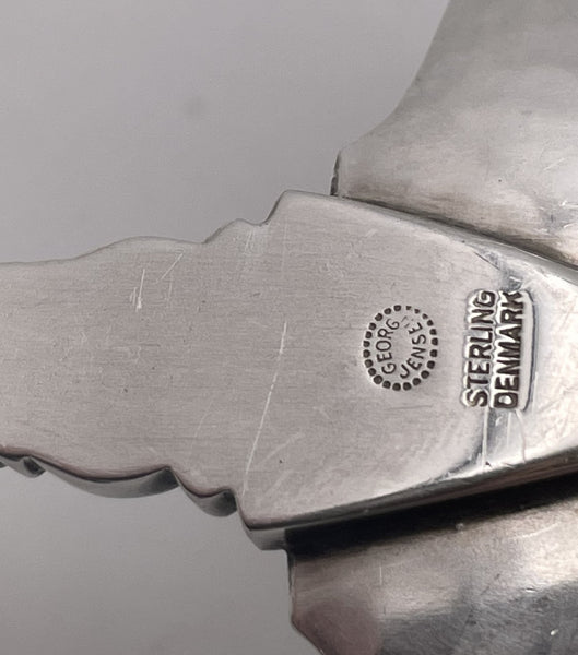 Georg Jensen Sterling Silver Gravy Ladle in Scroll Pattern