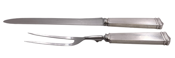 Tiffany & Co. Sterling Silver Carving Set in Hampton Pattern