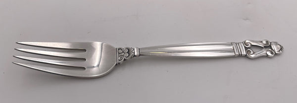 Georg Jensen 52-Piece Sterling Silver Flatware Set in Acorn Pattern