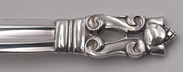 Georg Jensen 52-Piece Sterling Silver Flatware Set in Acorn Pattern