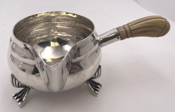 DeMatteo (?) Georg Jensen Blossom Style Sterling Silver 4-Piece Tea & Coffee Set