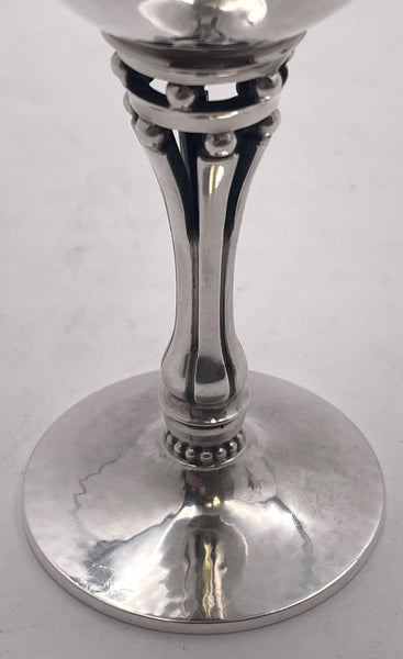 Pair of Georg Jensen Sterling Silver Goblets/ Kiddush Cups #532A