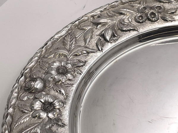 S. Kirk & Son Sterling Silver Set of 18 Chargers/ Plates in Repousse Pattern