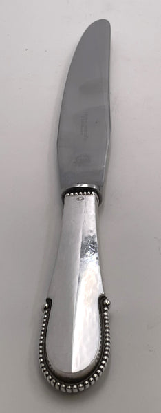 Georg Jensen Sterling Silver 48-Piece Beaded Flatware Set for 8