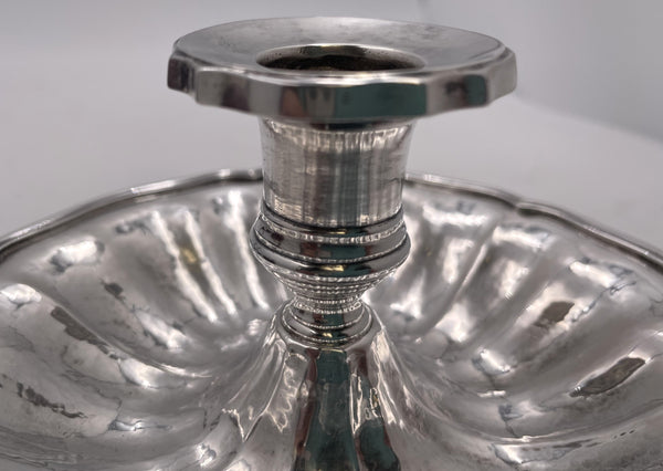 Buccellati Italian Sterling Silver Hammered Chamberstick