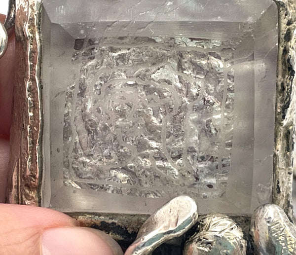 Jacob Hull Silver Necklace in Brutalist Style