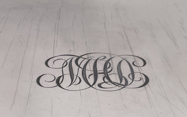 Gorham Martele 0.9584 Silver Tray from 1912 in Art Nouveau Style