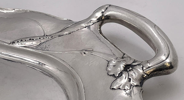 Gorham Martele 0.9584 Silver Tray from 1912 in Art Nouveau Style